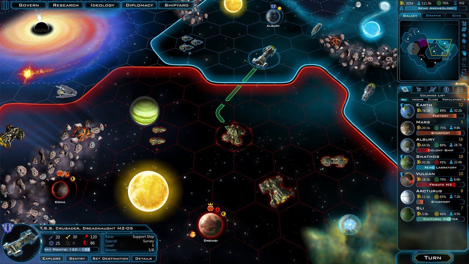 Galactic Civilizations 3 Main Map