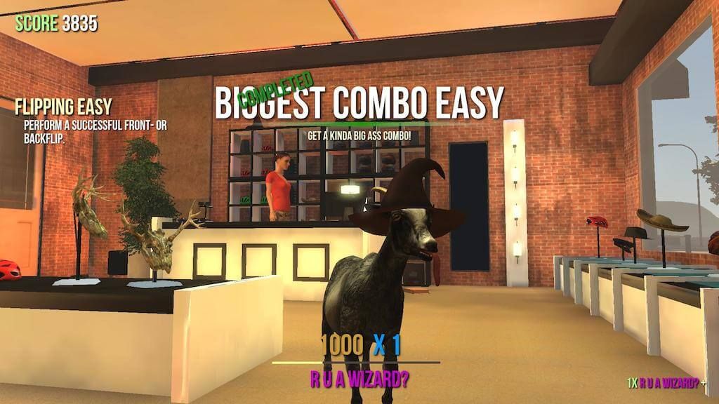 Goat Simulator DLC Screen - Wizard Hat