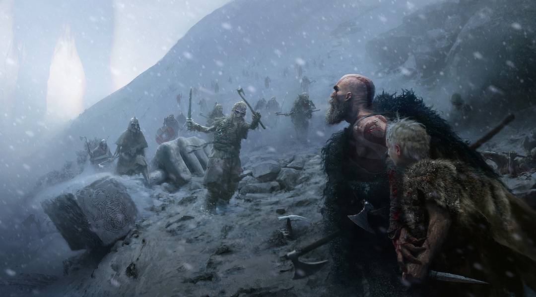 God of War new concept art giant character