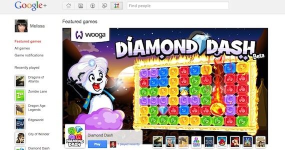 Google Adds Games to Social Network Service