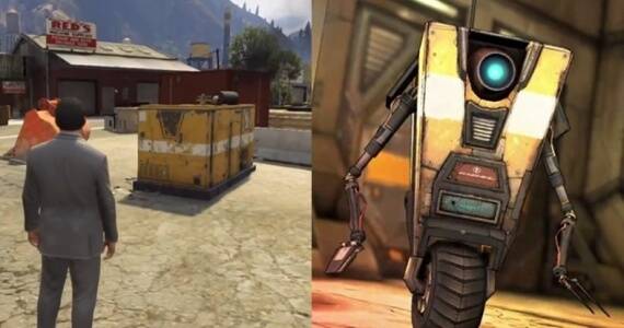 Grand Theft Auto 5 Easter Egg Borderlands Clap Trap
