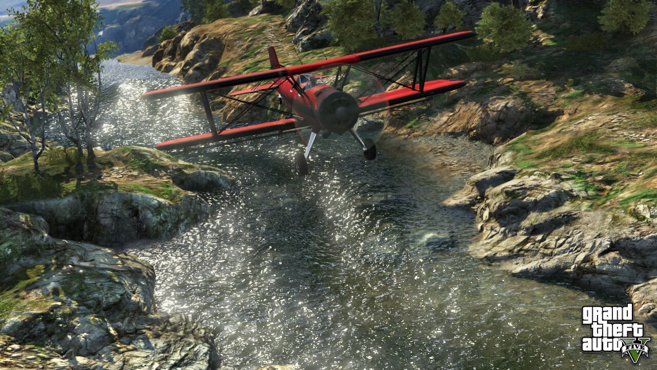 Grand Theft Auto 5 biplane