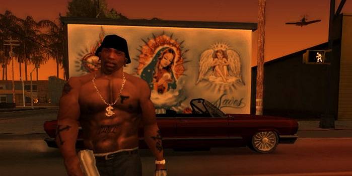 GTA: San Andreas - CJ Walking the Streets