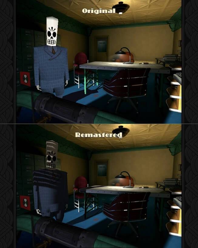 Grim Fandango Remastered Comparison