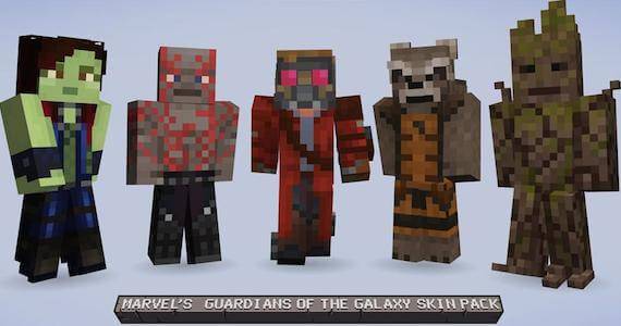 Guardians of the Galaxy Minecraft Character Skins