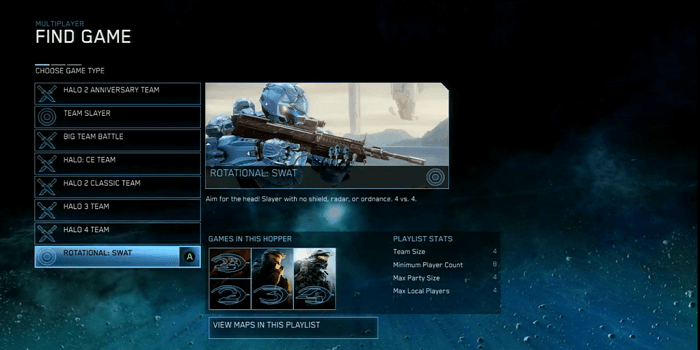 Halo: The Master Chief Collection Multiplayer Playlist