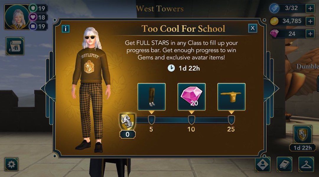 Harry Potter Hogwarts Mystery Too Cool For School quest guide