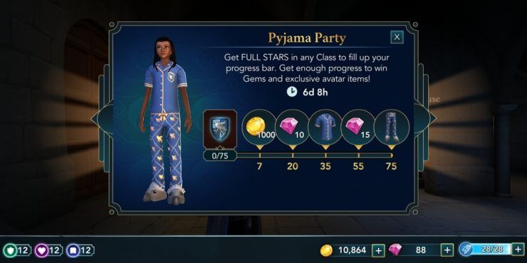 Harry Pottery Hogwarts Mystery Pyjama Party screenshot