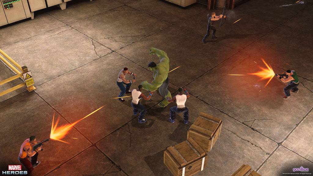 Hulk Hawkeye Marvel Heroes screenshot