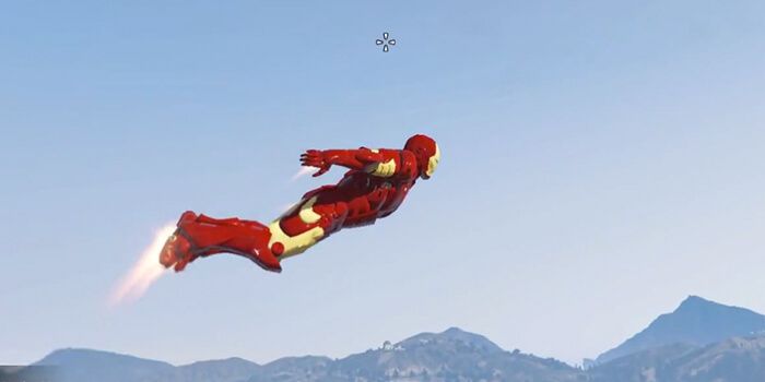 Iron Man GTA5 Mod Flying