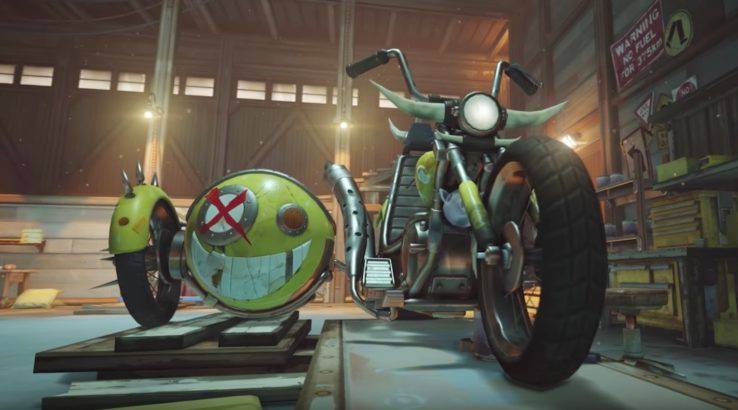 Junkrat roadhog bike overwatch junkertown blizzard