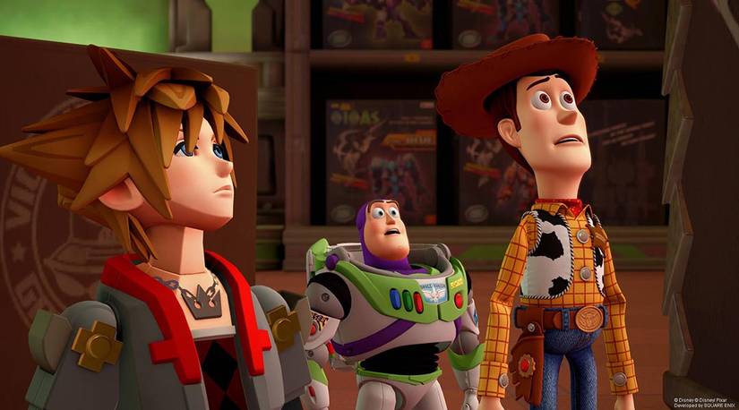 kingdom hearts 3 toy story woody buzz lightyear sora