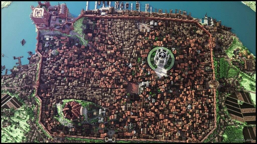 King's Landing Minecraft - Extreme Top View