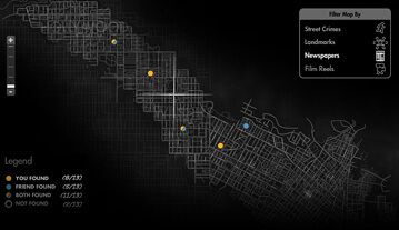 LA Noire Partial Game Map