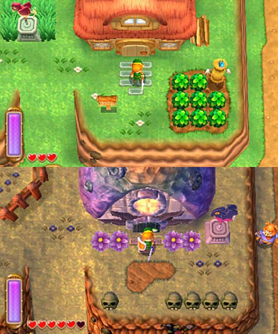 Legend of Zelda A Link Between Worlds Overworld Comparison