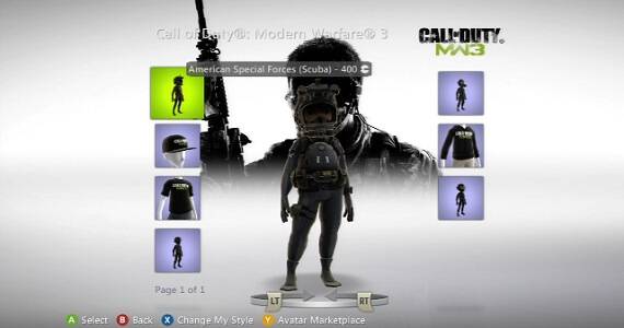MW3 Avatar Sales Donated To Charity