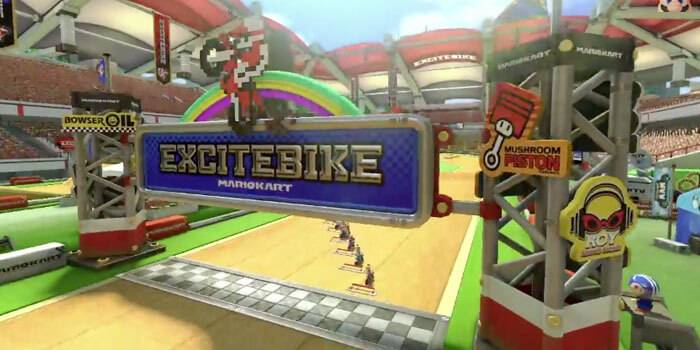 Mario Kart 8 DLC Excitebike Track