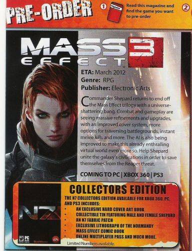 Mass Effect 3 Multiplayer Pre-order