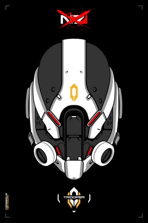 Mass Effect Cerberus Fan Art - Trooper