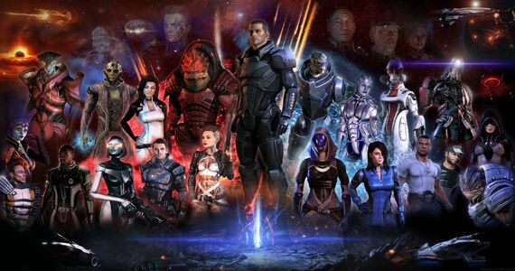 Mass Effect Characters Mural
