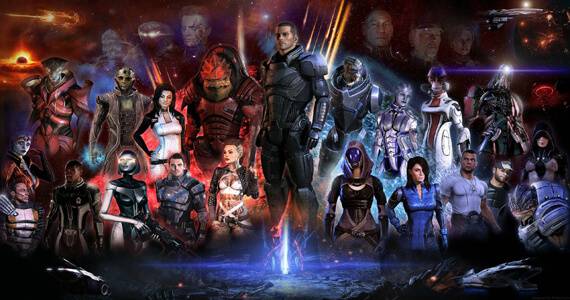 Mass Effect Characters Mural
