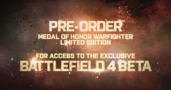 Medal of Honor Pre Order Battlefield 4 Beta