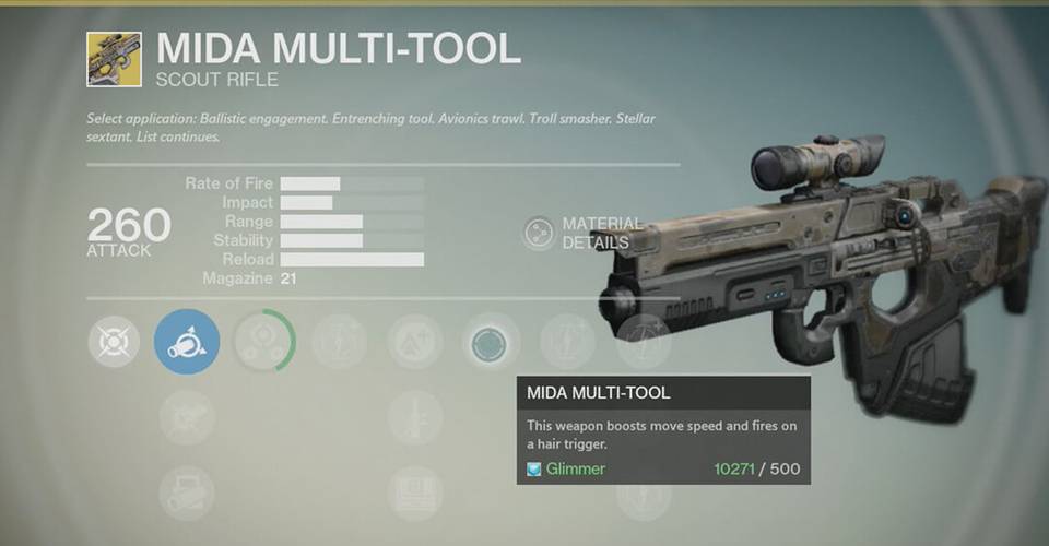 Destiny Mida Multi Tool Is Now The Most Used Pvp Primary Weapon