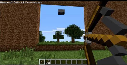 Minecraft 1.8 bow arrow
