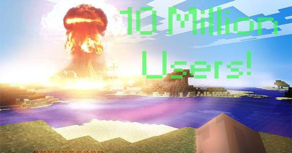 Minecraft 10 million registered users