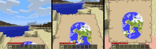 Minecraft Mini-Map Exploring