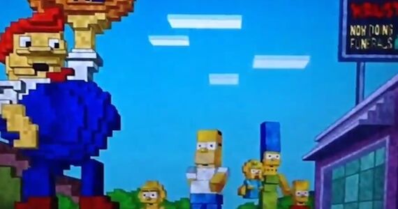 Minecraft Simpsons Intro Header