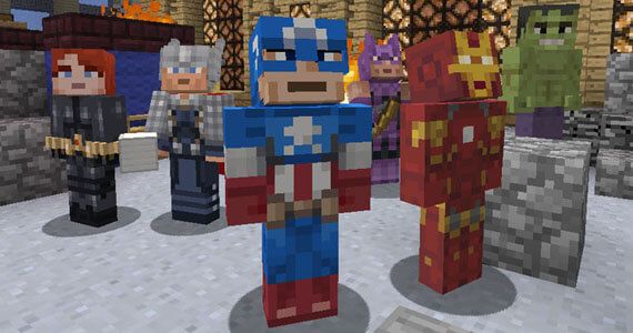 Minecraft Xbox 360 Edition Marvel Avengers Skins
