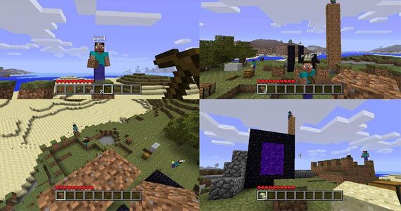 Minecraft for Xbox 360 Multiplayer Screenshots