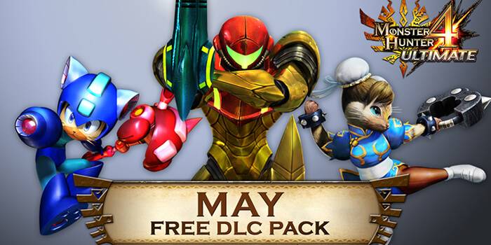 Monster Hunter 4 May DLC Metroid Mega Man Street Fighter