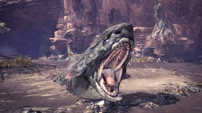 Monster Hunter World's Jyuratodus is Vulnerable to Thunder