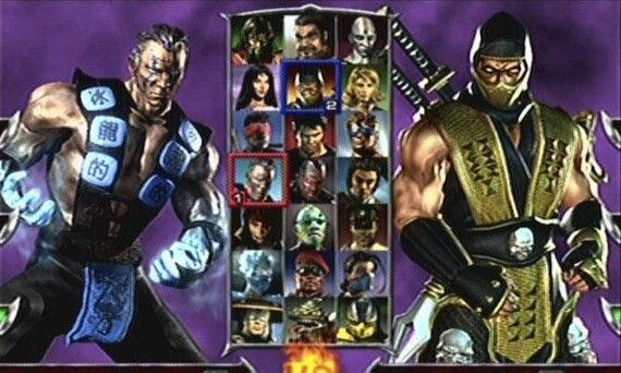 Mortal Kombat Deadly Alliance Select Screen