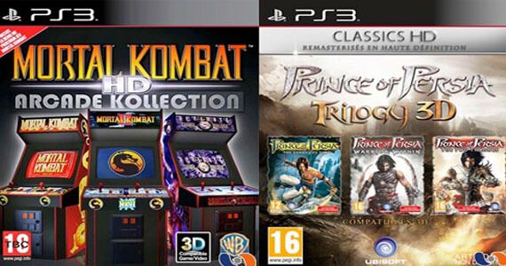 Mortal Kombat Kollection and Prince of Persia Trilogy box art
