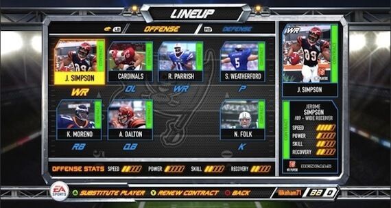 NFL Blitz Review - Team Options