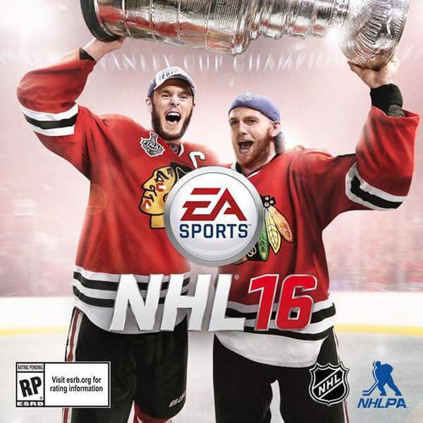 NHL 16 Patrick Kane Jonathan Toews Cover