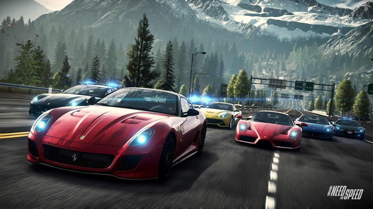 Carros Ferrari em Need for Speed Rivals.