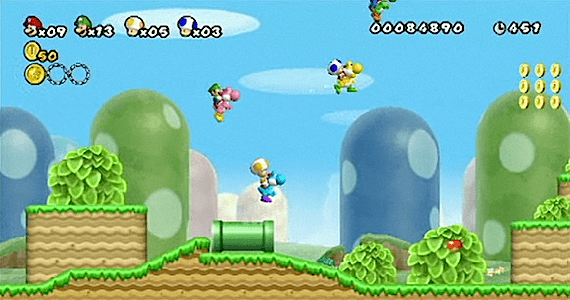 New Super Mario 2D Side scroller 3DS