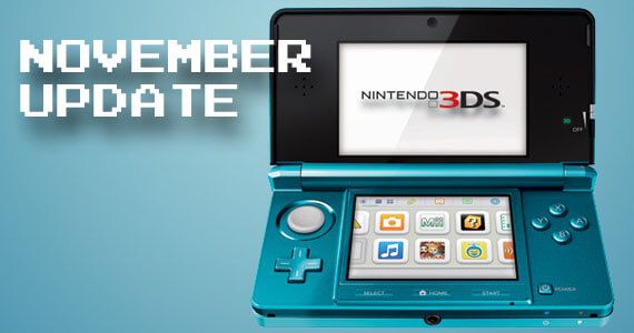 Nintendo 3DS November Update Arrives in December