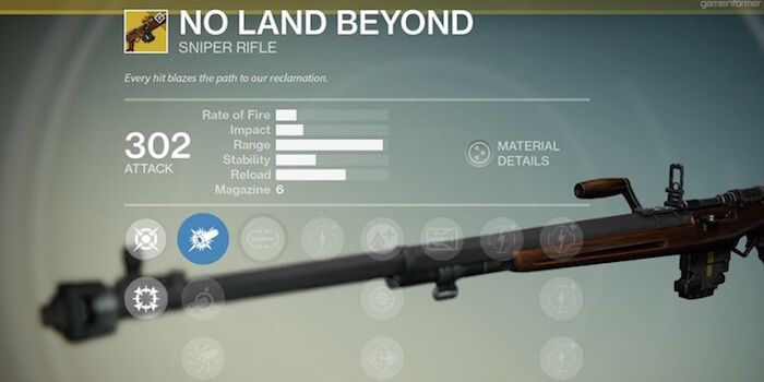 No Land Beyond Sniper Rifle Destiny