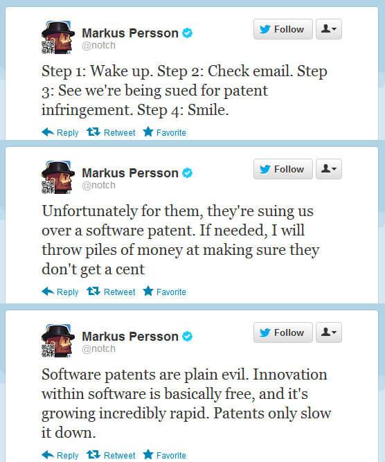 Notch Minecraft Mindcraft lawsuit