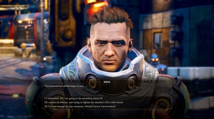 Obsidian The Outer Worlds dialogue screenshot