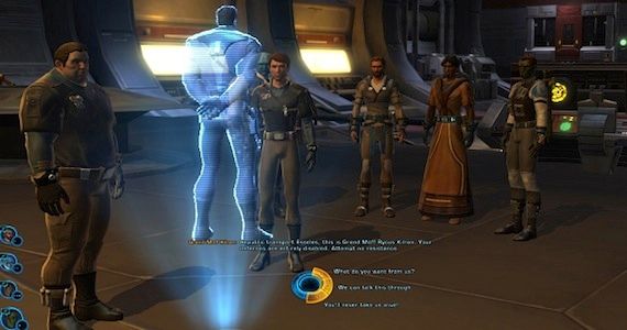 Old Republic Review Group Dialogue Wheel Star Wars BioWare