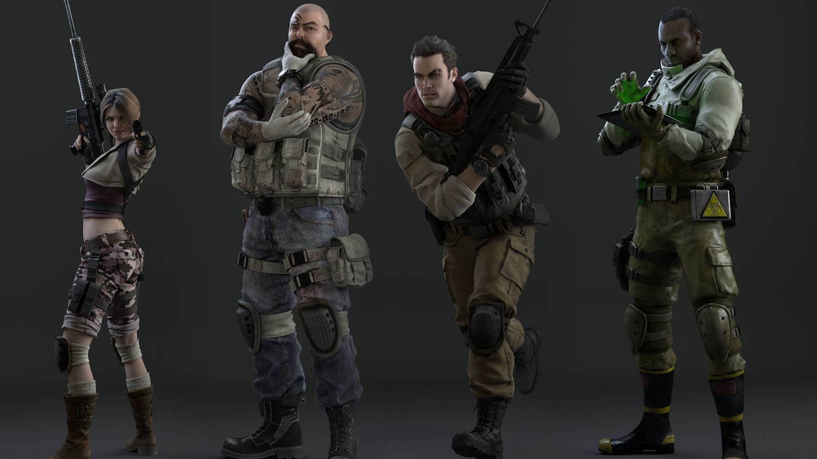 Operation Raccoon City Characters