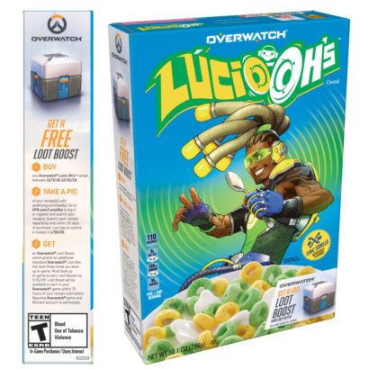 Overwatch Lucio-Oh's cereal box