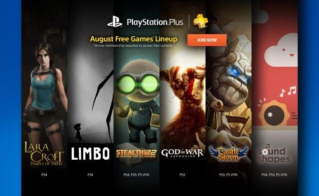 Free PlayStation Plus Games for August 2015 Revealed