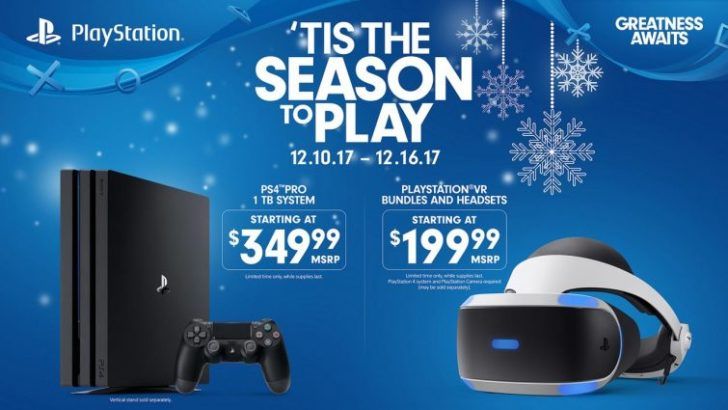 PS4 Pro and PS VR discounts December 2017